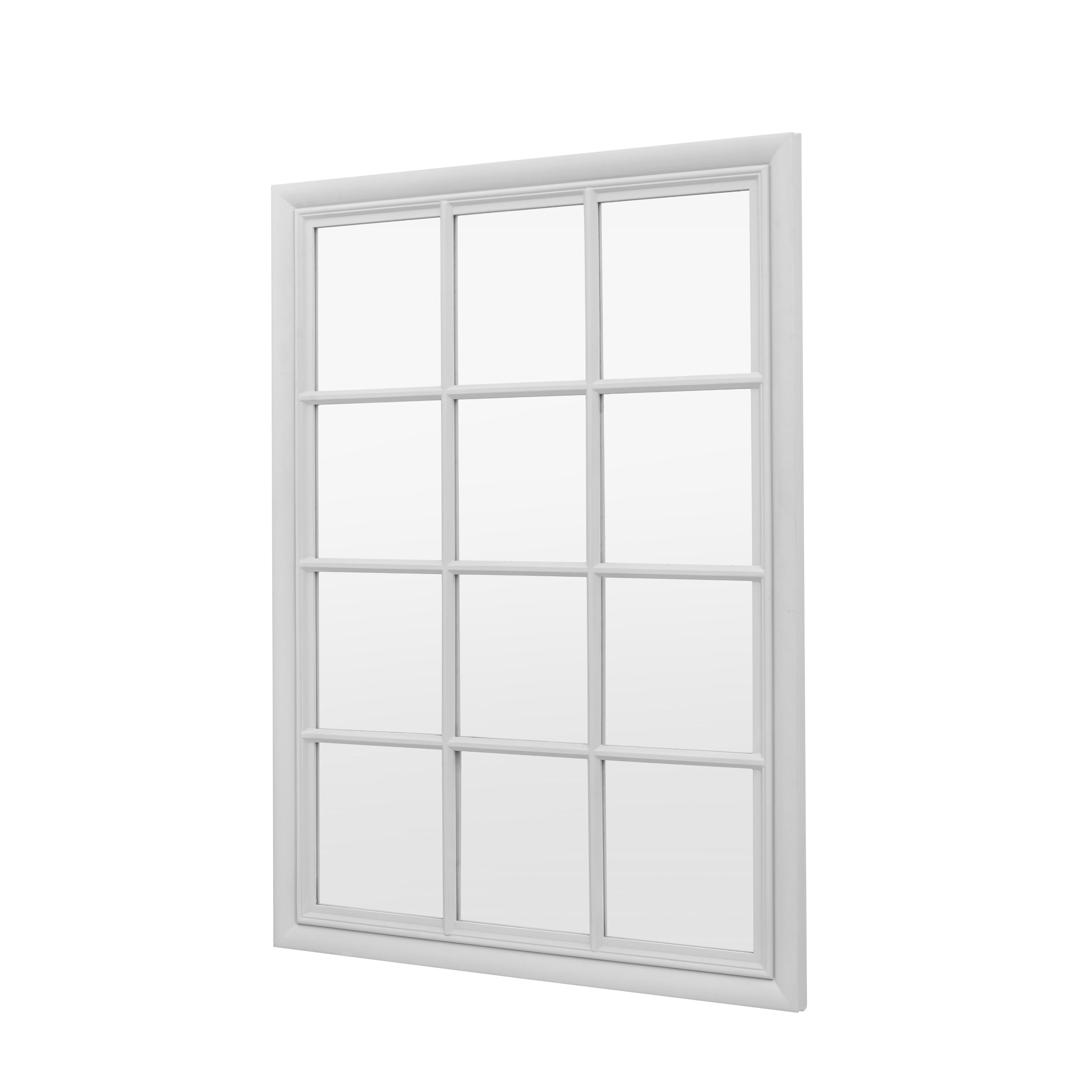 Iowa Stone White Window Mirror